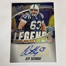 2025 Panini Absolute Jeff Saturday Legends Signatures /199 Auto Colts