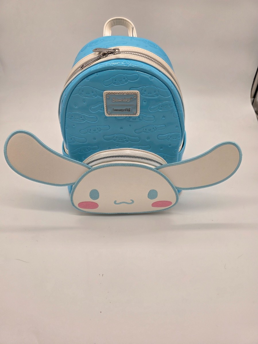 Loungefly Sanrio Cinnamaroll Mini Backpack Blue Debossed Moveable Ears Gift NEW Amazon.com: Loungefly Sanrio Cinnamoroll Moveable Ears Mini  main image 4