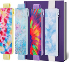 Elastic Pen Holder for Notebook, Bible Journaling, 4 Pack PU Leather Pen Holder