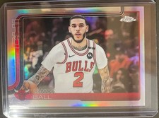 2025-26 Topps Chrome Lonzo Ball Refractor #38 Chicago Bulls