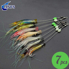 3pcs/7pcs Soft Shrimp Fishing Lures Glow Arti...