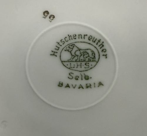 VTG Hutschenreuther LHS Selb Bavaria Gold Laurel 6.5" Dessert Plate 6 Available - Picture 8 of 9