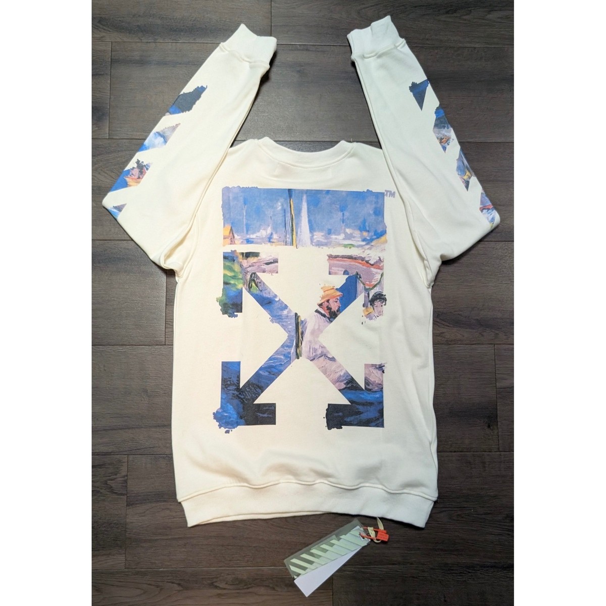 Gem Garments Off White Gem Oversized Sweatshirt Off White