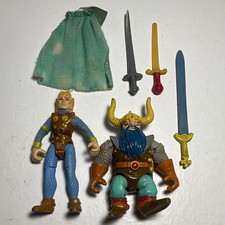 1983 LJN Advanced Dungeons & Dragons Elkhorn  Good Dwarf & Peralay Melf. Lot.