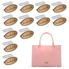 Handmade Metal Oval Tags Label 12PCS Use for Sewing DIY Craft Bronze