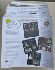 Lot of 8 Packs 2000 Creative Memories Collection 12x12 Black Scrapbook Pages NEW