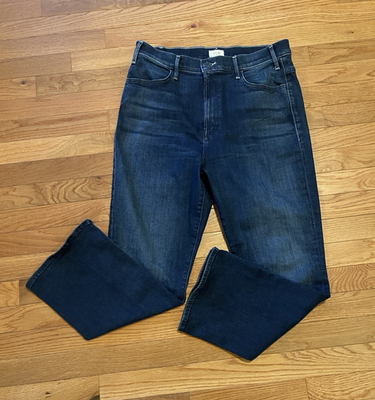 #ad Lil MOTHER Heirloom Lil#x27; Hustler Ankle Dark Wash Blue Denim Jeans size 32 $65.00