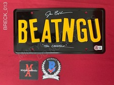 Jonathan Breck Jeepers Creepers signed BEATNGU license plate The Creeper Beckett