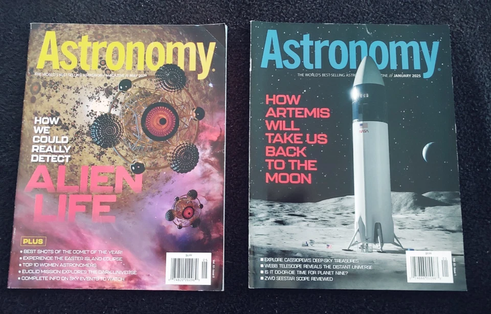 ASTRONOMY Magazines: Lot of 9 - All From 2025- Aliens, Milky Way, Kepler - Image 2 of 4