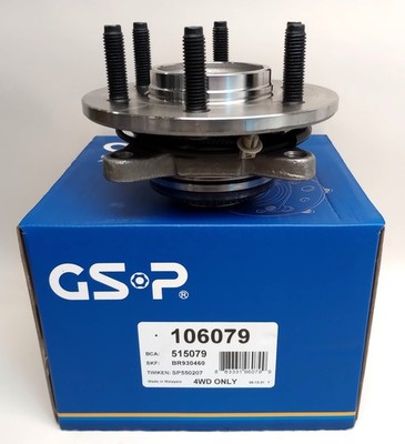 GSP 106079 Front Wheel Bearing Hub Assembly BR930460 SP550207 4WD Only