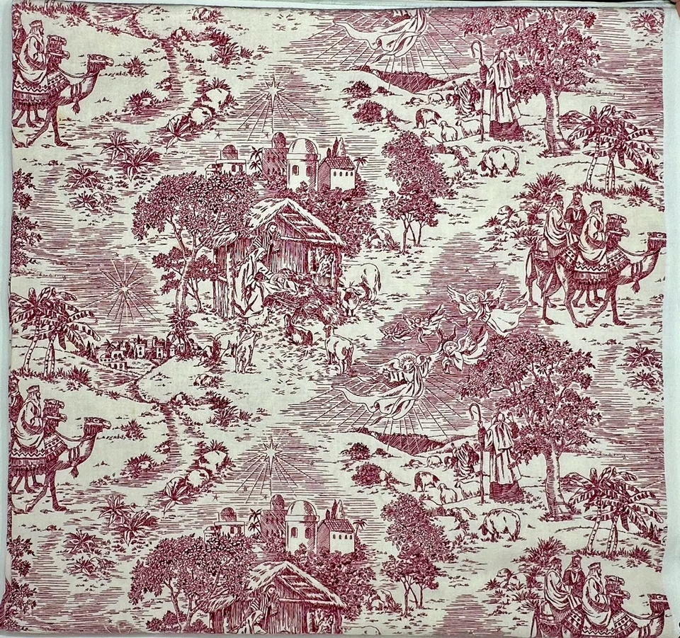 Belén de Navidad Daisy Kingdom de colección #1661 2,125 yardas x 45" Foto 2 de 4