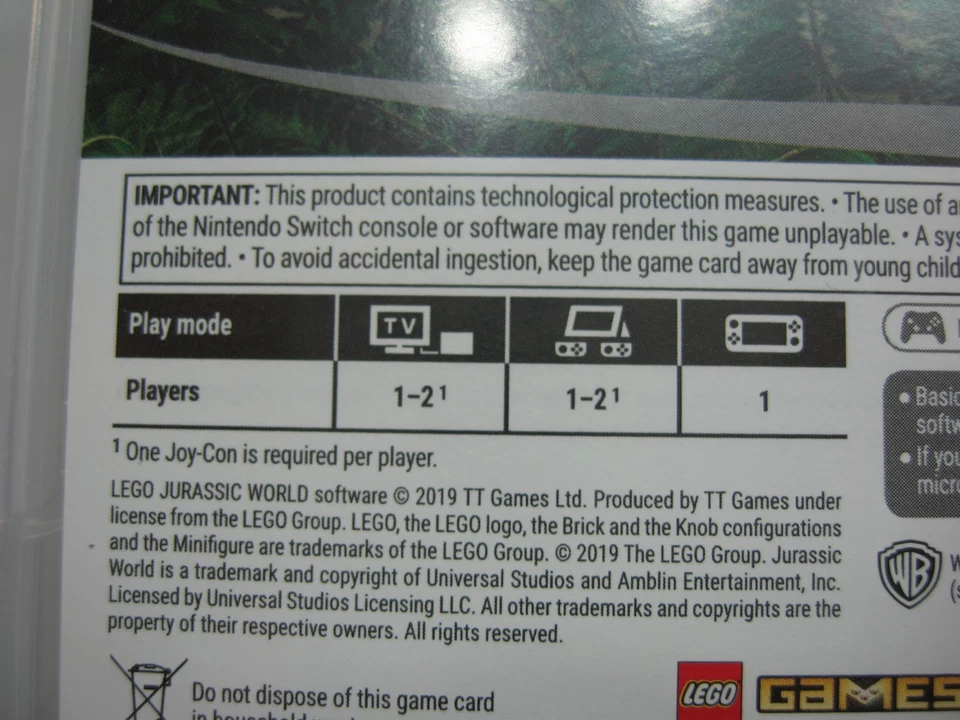LEGO Jurassic World - Nintendo Switch Game - Image 3 of 4