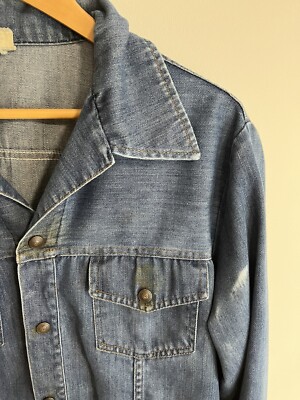 Vintage JC Penney Western Shirt Jacket Snap Denim Chambray Vintage JC Penney Western Shirt Jacket Snap Denim Chambray
