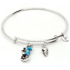 Chrysalis Star Seahorse Bangle Silver Color Expandable Bangle