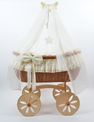 Alanel Berceau Bebe Mobile En Osier Nouveau Lit Wicker Crib Ophelia Bassinett Ebay