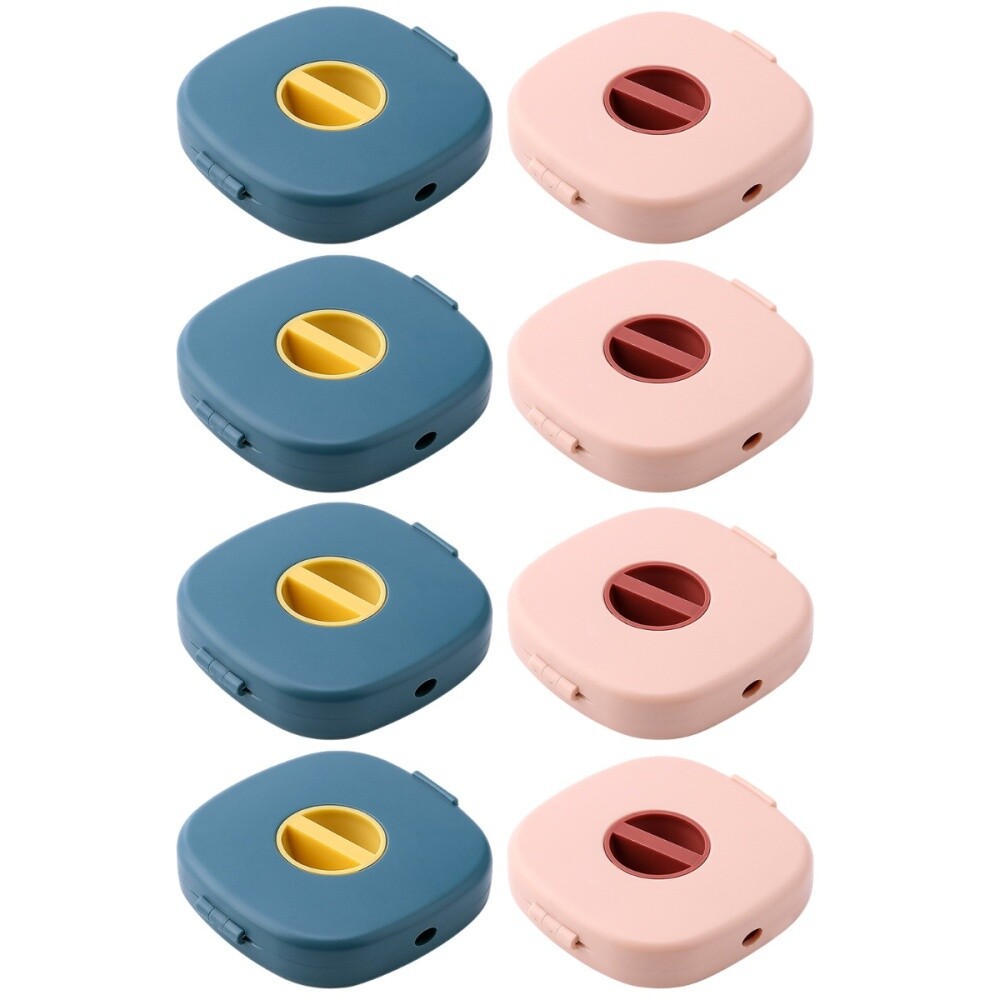 Caja de almacenamiento de cable de datos 4 piezas Soporte de línea de datos Estuche de línea de datos Caja de bobinado de cable