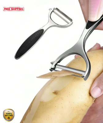 1pcs Stainless Steel Vegetable Cutter & Peeler - Versatile Kitchen Gadget - NEW