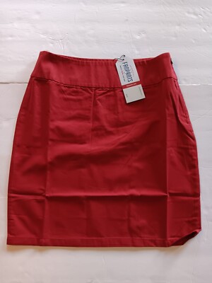 New Pennington Bailes Fan Pants Red Skirt Womens Size NWT