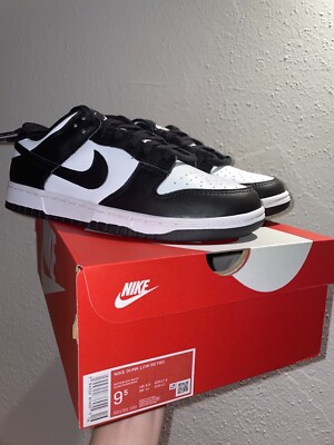Nike Dunk Low panda black white 43 neu！