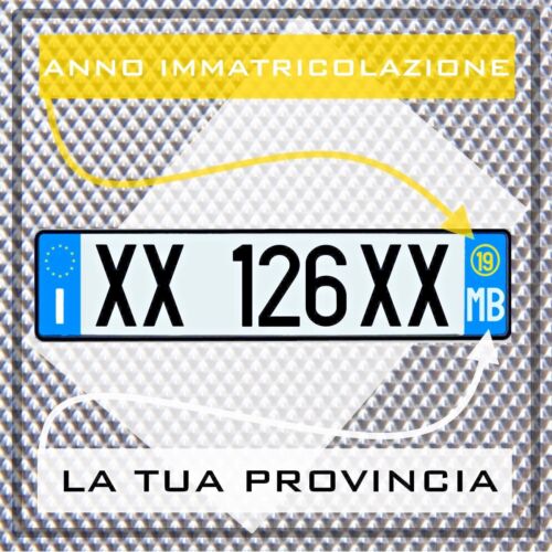 PROVINCE STICKER FOR LICENSE PLATES + YEAR OF REGISTRATION CAR CAR LICENSE PLATE CDS  - Picture 1 of 2