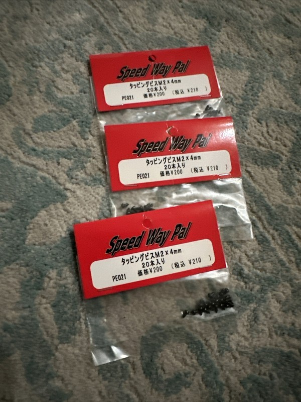 3 Packs Speedway Pal M2 X 4mm Screws Rc Drift 1/10 Universal