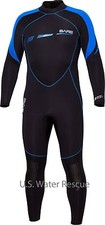 Wetsuit BARE 7mm Sport S-Flex, Blue Men's Neoprene Full Stretch Diving Wet Suit