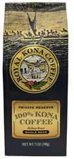 Royal Kona 100 Kona Private Reserve Coffee   Whole Bean or Ground