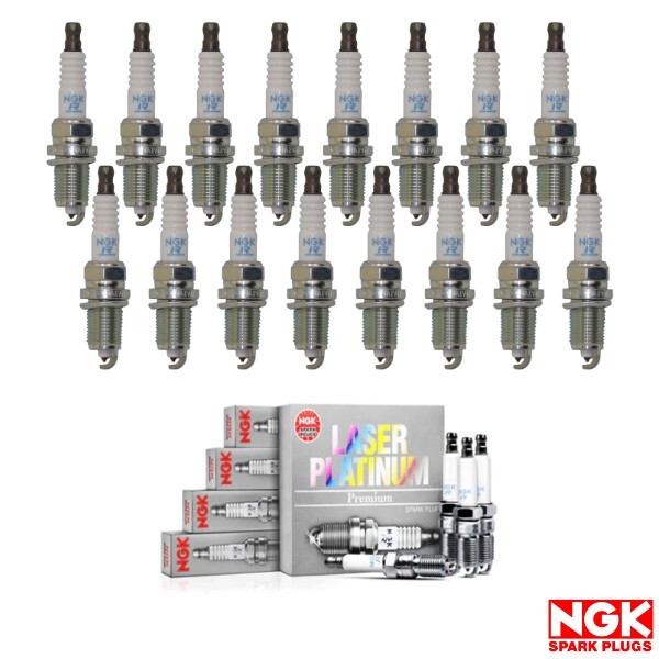 New Set of 16 NGK Laser Platinum Spark Plugs PLZTR4A-13 for Chrysler Dodge Jeep