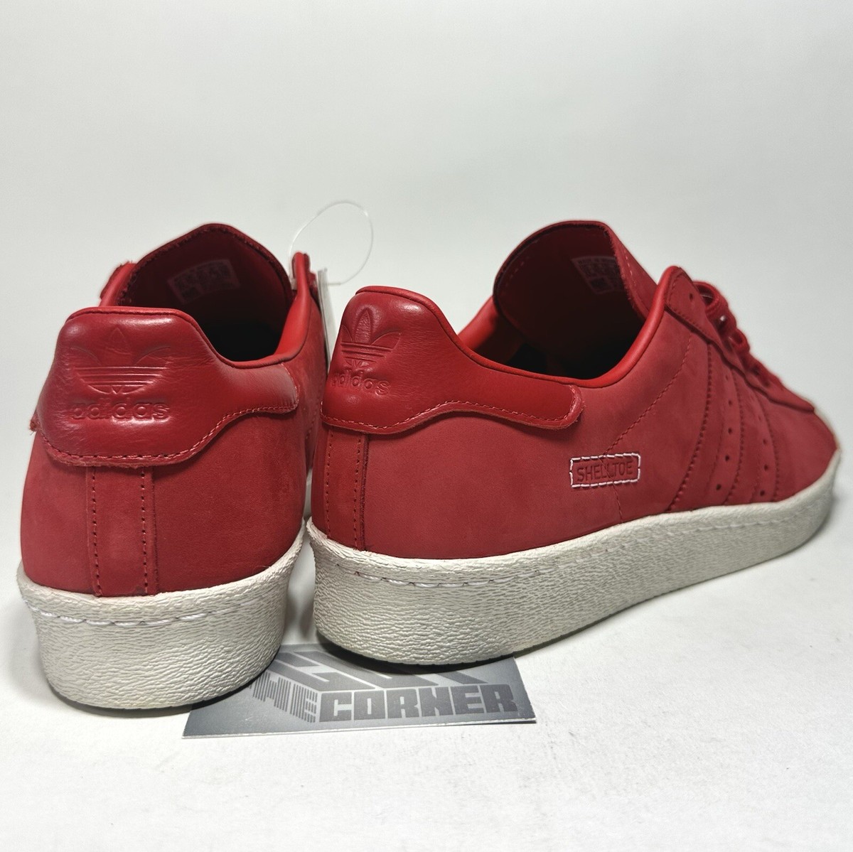 Adidas Superstar 80s Scarlet Red Raw White Leather Suede 2019