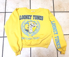 Vintage Warner Brothers Looney Tunes That's All Folks Sweatshirt XS