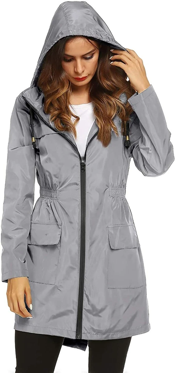  Womens Rain Jacket, Outdoor Lightweight Waterproof