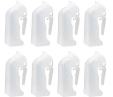 8 Pcs, Male Urinal Urine Pee Bottle With Cover Lid 1 Quart, 1000 mL