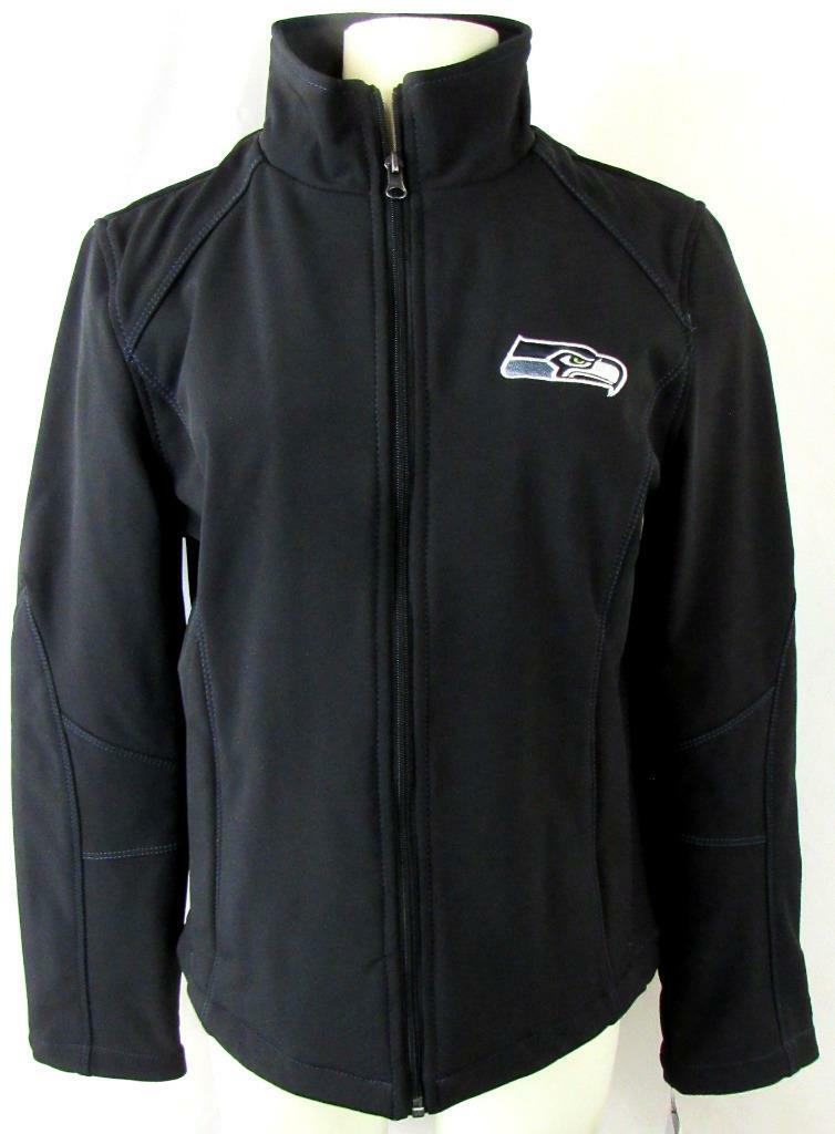 Seattle Seahawks Women Small Embroidered Full Zip Soft Shell