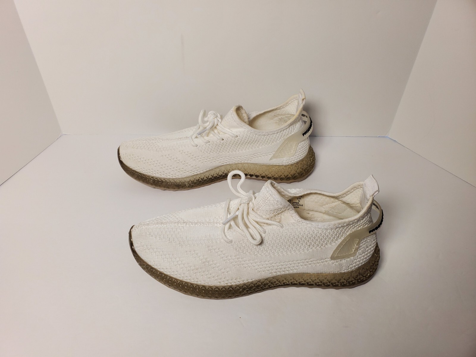 Sneakers slip on Pony donna PP2 Yasso bianche taglia 8 atletiche in maglia a mosca