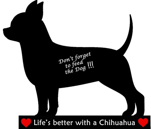 Chihuahua Hund Geschenk. Flexibler trocken abwischbarer Kühlschrankmagnet max. 12" x 8" und Markierungsstift - Bild 2 von 4