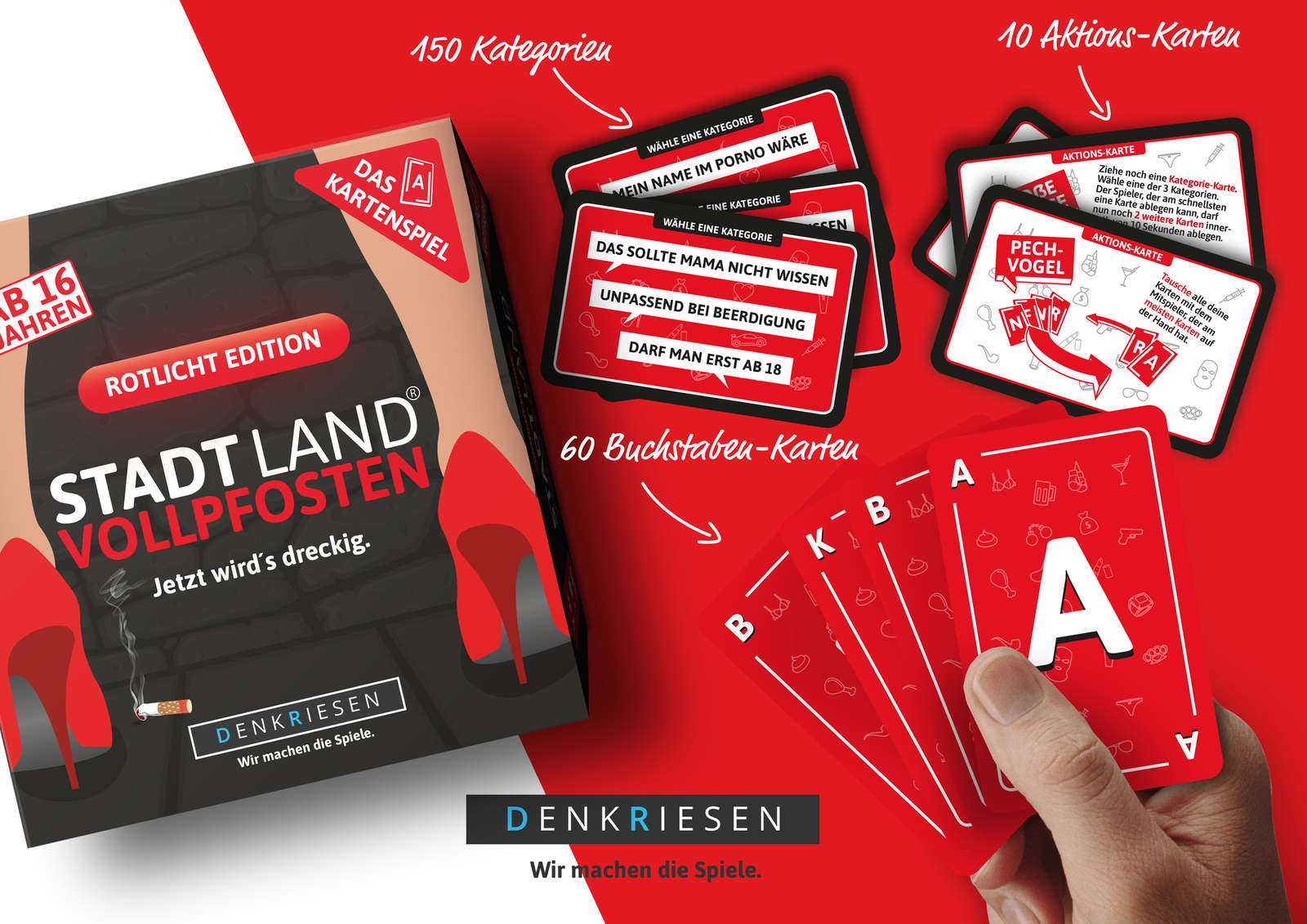 Thumbnail - Denkriesen - Stadt Land Vollpfosten - Das Kartenspiel - Rotlicht