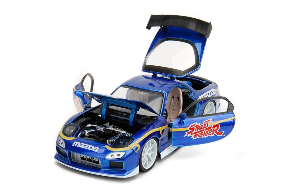 1993 MAZDA RX-7 W/ CHUN-LI FIGURE 1/24 DIECAST CAR JADA TOYS 30838