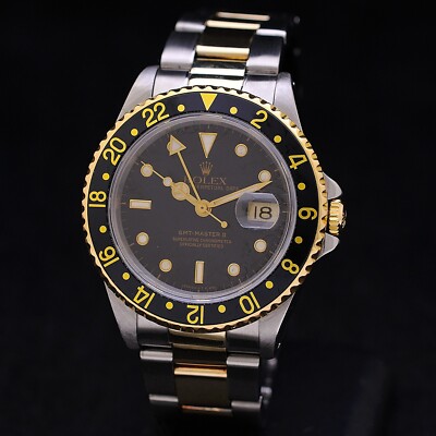Rolex Gmt Master II Ref 16713 Stahl Gold gewartet + Box