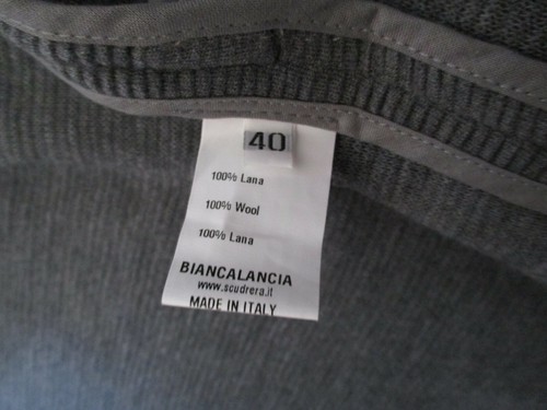 Biancalancia ITALY Gray Stripe Textured Open Front Wool Light Jacket IT 40 - Bild 7 von 9