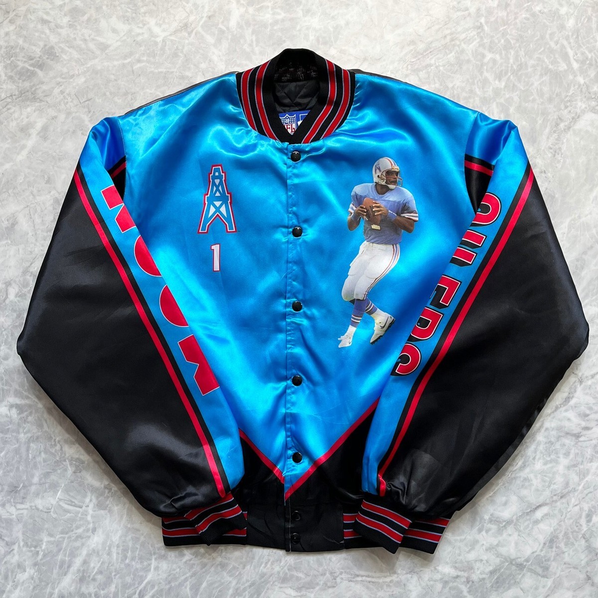 VTG 90s NFL HOUSTON OILERS WARREN MOON #1 STARLINE FANIMATION