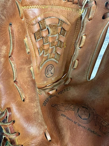 RAWLINGS C100-1 Century Series Fastback Baseball Tanned Glove Basket Web RHT 12" - Picture 6 of 8