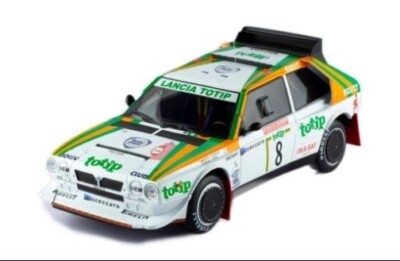 18RMC133 ixo 1:18 Lancia Delta S4 1986 San Remo Rally #8 model car