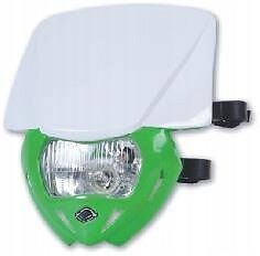 Lampe panthère bicolore blanc et vert en céramique 45cm