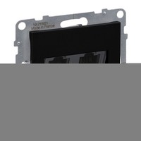 Suno Computer Doppel Steckdose RJ45 Kat 6A Utp Schwarz 721455
