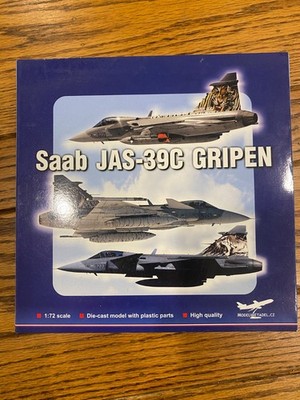 Saab JAS-39C Gripen die-cast model plane, 1:72 scale, Modelyletadel.cz