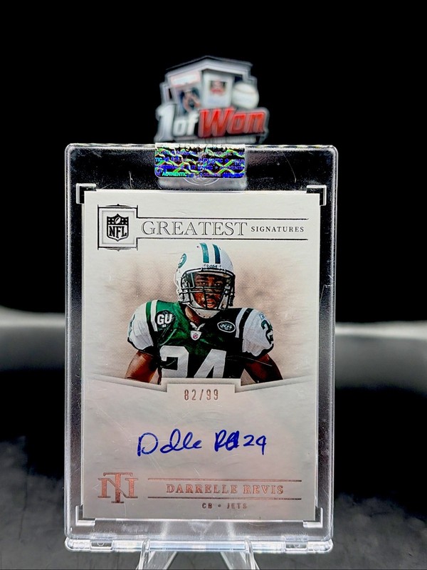 2024 Panini National Treasures DARRELLE REVIS Greatest Signatures AUTO /99  Jets