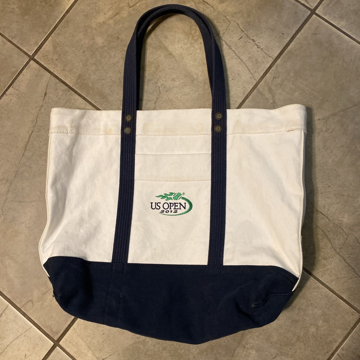 RARE* Polo Ralph Lauren 2012 US Open Tennis Tote Canvas Big Pony