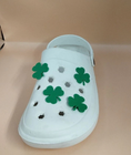 Shamrock Croc Charms – 6pcs Green Shoe Charms for St. Patrick’s Day