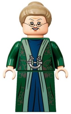 Professor Minerva McGonagall (Dark Green Robe) - LEGO Harry Potter Minifigure (2