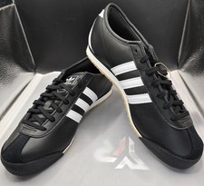 ADIDAS Originals  ITALIA 70s classic black white trainers UK9 JS1324